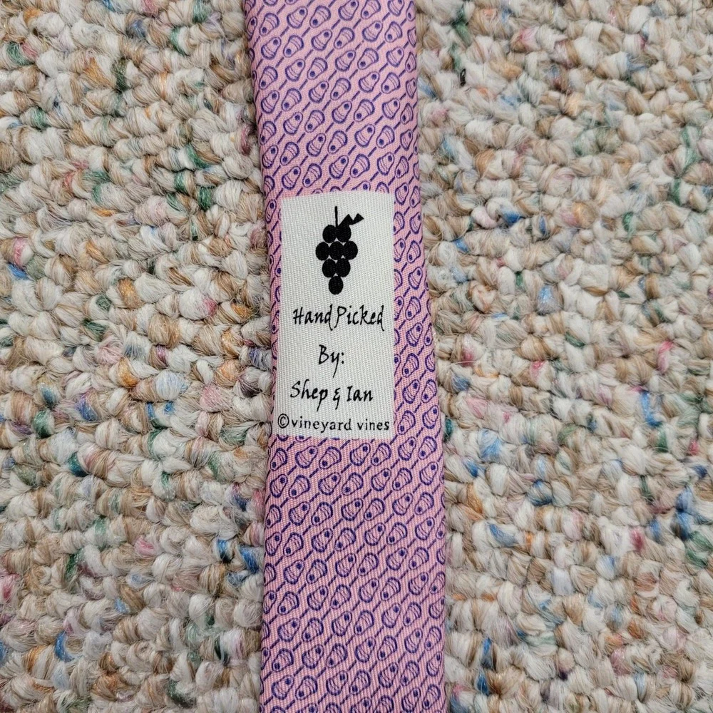 Vineyard Vines Lacrosse Stick Tie Boys OS Pink Preppy Silk Necktie Dressy
